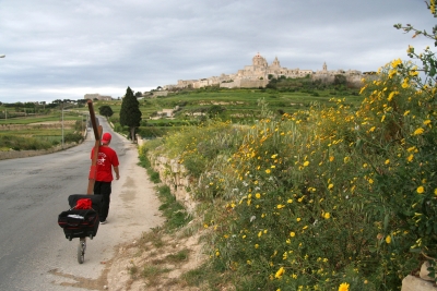 Counties evangelist Clive Cornish walks with his cross to Medina – the Silent City -during a project called From Jerusalem to Rome in the Footsteps of the Apostle Paul. Counties evangelist Clive Cornish walks with his cross to Medina - the Silent City -during a project called From Jerusalem to Rome in the Footsteps of the Apostle Paul.