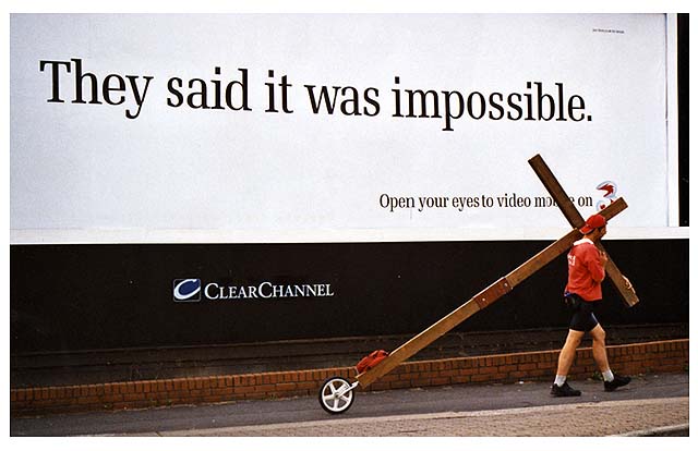 As Counties evangelist Clive Cornish returned to Cardiff after his walk around Wales he passed a billboard with a poster saying -they said it was impossible.