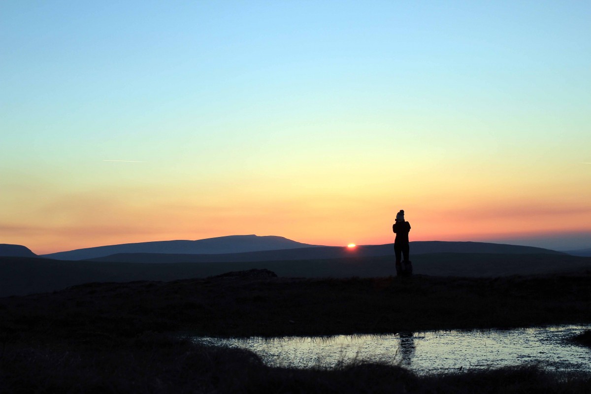 Brecon Beacons - Sunset from Fan Fawr - Photographer Lathan Ball for Mountain holidays and Pilgrim Walks